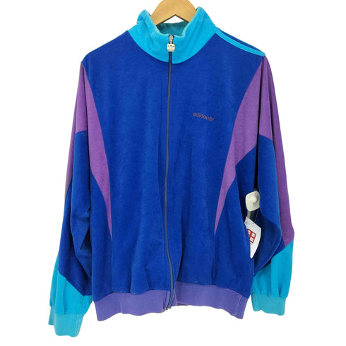 アディダスオリジナルス adidas Originals 80S ベロアトラックジャケット フランス製 メンズ import:L