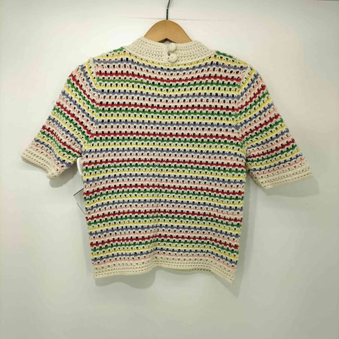 ザラ ZARA STRIPED KNIT TOP レディース import:S