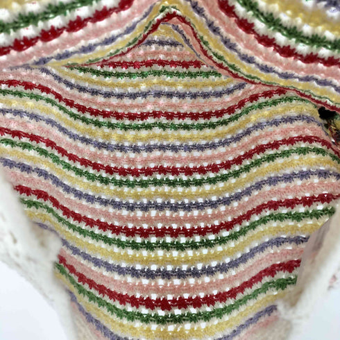 ザラ ZARA STRIPED KNIT TOP レディース import:S