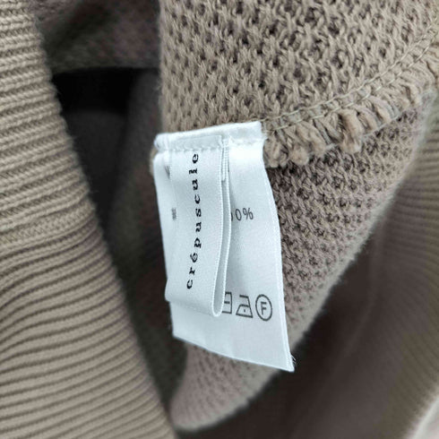 クレプスキュール crepuscule MOSS STITCH L/S SWEAT スウェットニット メンズ JPN:1