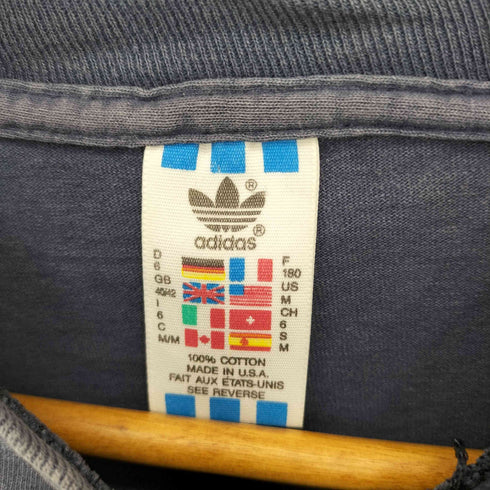 アディダス adidas 90s USA製 シングルステッチ パフォーマンスロゴプリント クルーネックTシャツ メンズ M