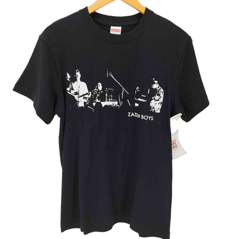 UNITED ATHLE ボディ モノクロ プリント バンド Tシャツ メンズ import:M