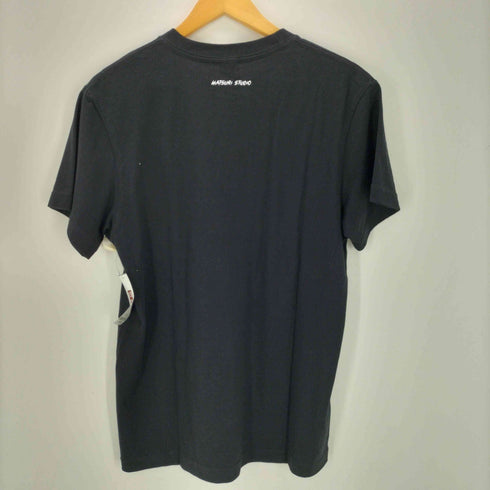 UNITED ATHLE ボディ モノクロ プリント バンド Tシャツ メンズ import:M