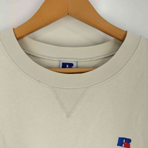 ラッセルアスレチック RUSSELL ATHLETIC 3/4 Sleeve Crewneck Shirt ロゴ刺繍 前V 半袖スウェット メンズ JPN:L