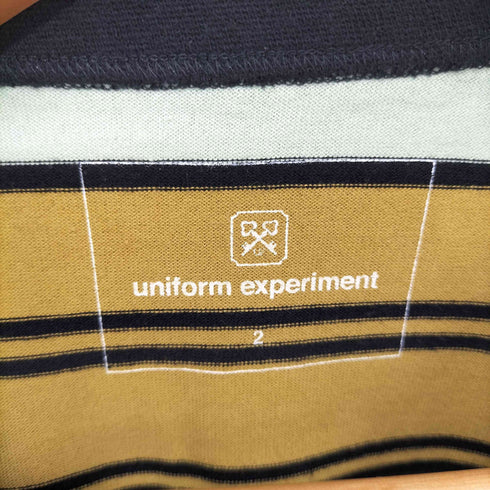 ユニフォームエクスペリメント uniform experiment 23AW MULTI BORDER L/S TEE メンズ 2