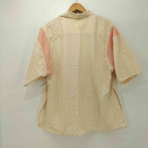 LUSOR 袖ニット切替 レーヨン S/S シャツ メンズ FREE