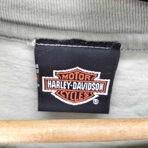 ハーレーダビッドソン HARLEY-DAVIDSON USA製 WLA-45 プリントロゴ シャツ カットオフ メンズ
