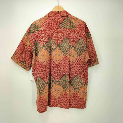 サイトバイヨウジヤマモト syte by Yohji Yamamoto INDIAN BLOCK PRINTED BOTANICAL PATTERN SHIRT WITH ROLL-UP HALF SLEEVES メンズ JPN:3