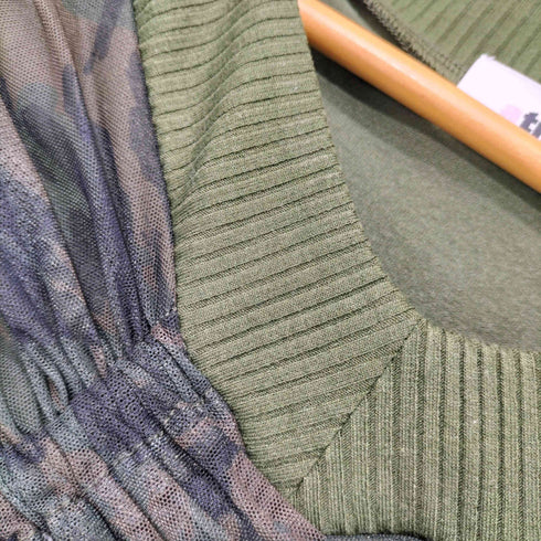 アトモスピンク ATMOS PINK 25AW See-through Layered LS T-shirt CAMOUFLAGE レディース FREE