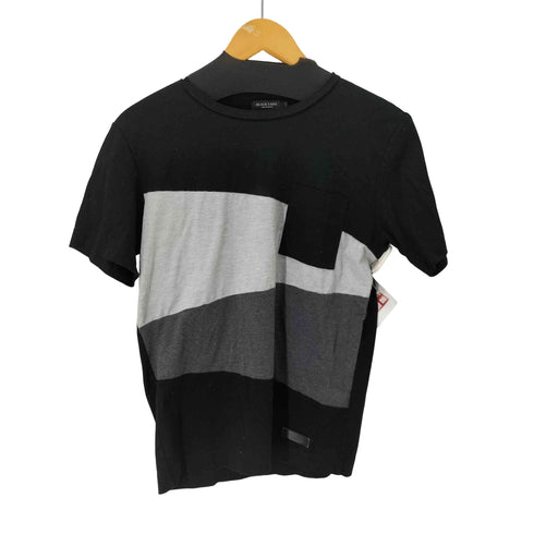 ブラックレーベルクレストブリッジ BLACK LABEL CRESTBRIDGE 切り替えデザイン半袖Tシャツ メンズ JPN:M