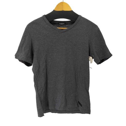 ブラックレーベルクレストブリッジ BLACK LABEL CRESTBRIDGE レザー 切替チェック Vネック半袖Tシャツ メンズ M