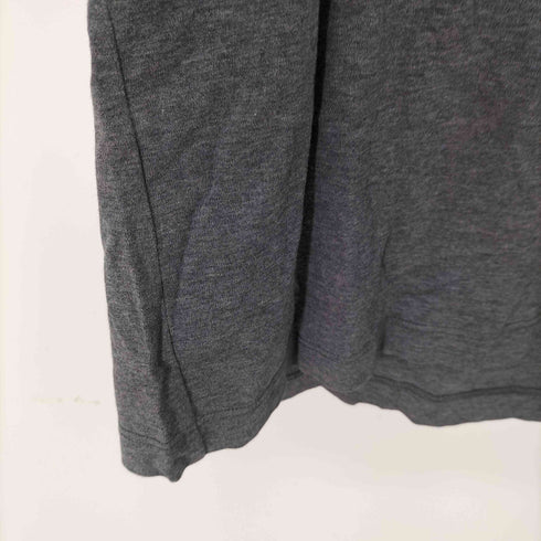 ブラックレーベルクレストブリッジ BLACK LABEL CRESTBRIDGE レザー 切替チェック Vネック半袖Tシャツ メンズ M