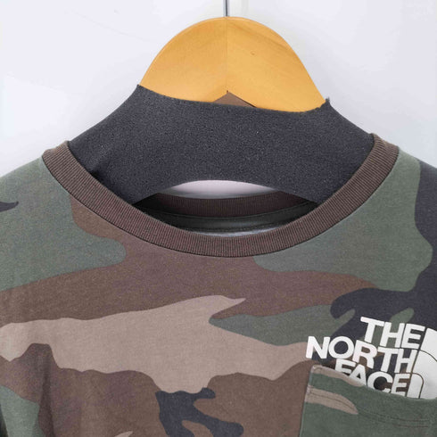 ザノースフェイス THE NORTH FACE ワンポイントロゴ カモ柄 シャツ メンズ