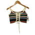 アトモスピンク ATMOS PINK Striped knit bustier レディース