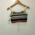 アトモスピンク ATMOS PINK Striped knit bustier レディース