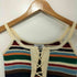アトモスピンク ATMOS PINK Striped knit bustier レディース
