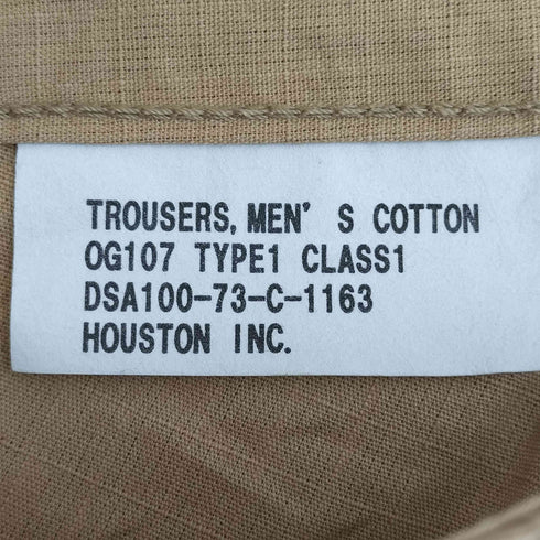 ヒューストン HOUSTON RIPSTOP FATIGUE PANTS ファティーグパンツ メンズ JPN:S