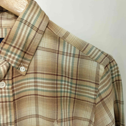 ラルフローレン RALPH LAUREN オンブレチェック フランネル L/S シャツ レディース import:M