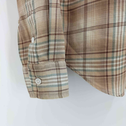 ラルフローレン RALPH LAUREN オンブレチェック フランネル L/S シャツ レディース import:M
