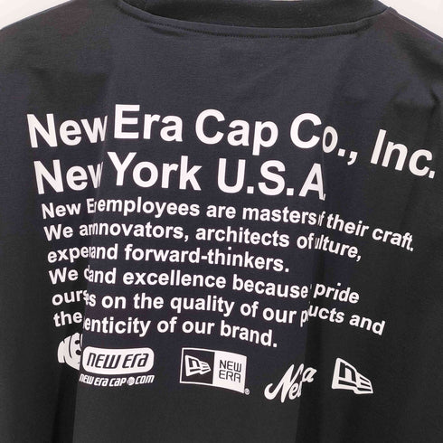 ニューエラ NEW ERA バックプリント 半袖 Tシャツ 水陸両用 吸汗速乾 UVケア メンズ import:XL
