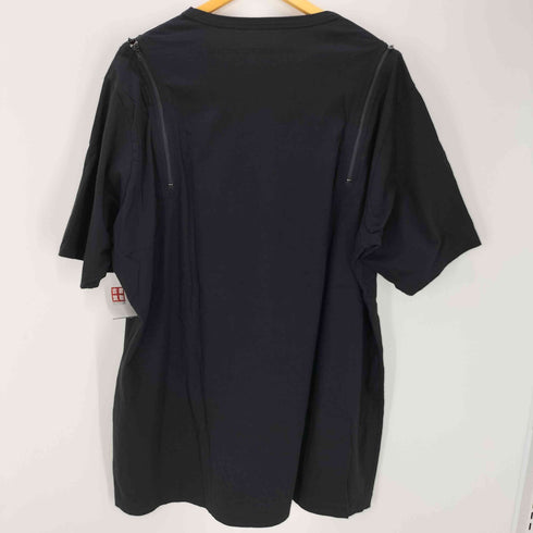 グラウンドワイ Ground Y 19AW ダブルジップ デザイン クルーネック Tシャツ メンズ JPN:3