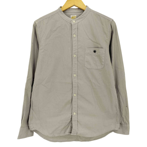 バーンズ アウト フィッターズ BARNS OUT FITTERS コットン バンドカラー シャツ メンズ JPN:1
