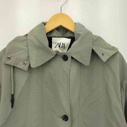 ザラ ZARA WATER-REPELLENT OVERSIZE TRENCH トレンチコート レディース import:S