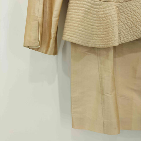 アルマーニコレツィオーニ ARMANI COLLEZIONI SILK SHANTUNG SKIRT SUIT レディース 42