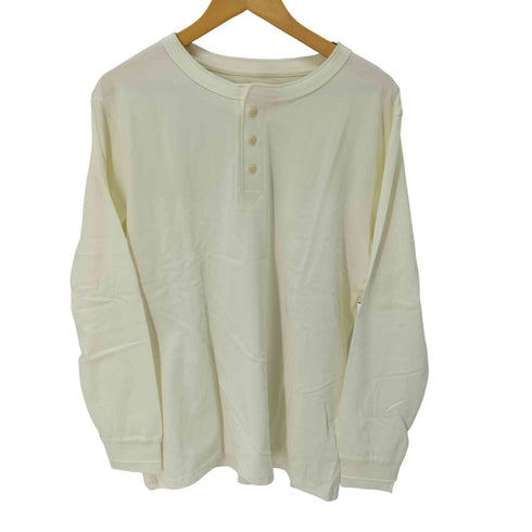 KaraKu ヘンリーネックロングスリーブカットソー メンズ XXL