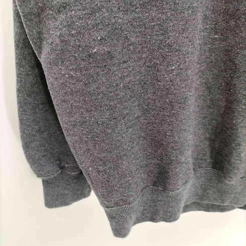 ファーストダウン FIRST DOWN 刺繍ロゴ ハーフジップ スウェット メンズ M