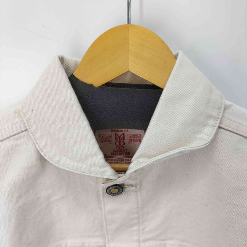 KaraKu ホワイトデニムジャケット メンズ 3XL