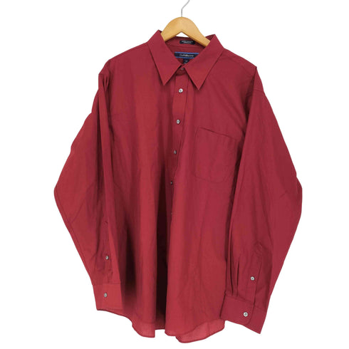 クラフトアンドバロー Croft&Barrow ビッグサイズ WRINCLE-RESISTANT メンズ 18 1/2 36