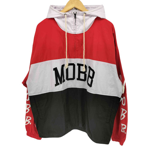 モブ MOBB. マルチカラー ハーフジップパーカー メンズ import:XL
