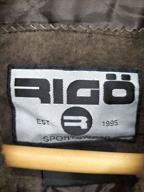 RIGO スウェードジップアップブルゾン メンズ 2XL