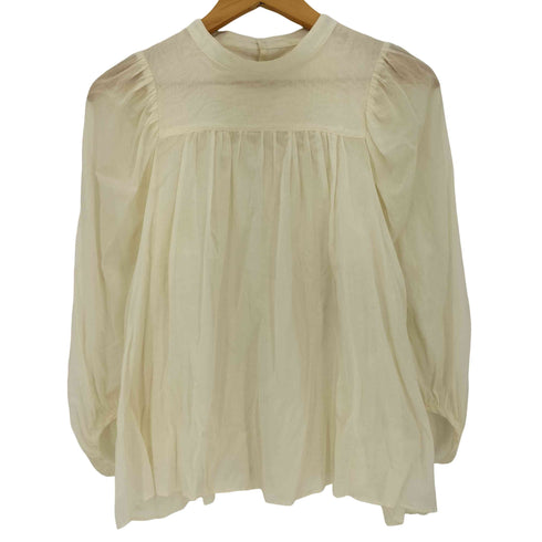 ドットアンドストライプスチャイルドウーマン Dot&Stripes CHILD WOMAN コットン パフスリーブ 長袖ブラウス レディース FREE