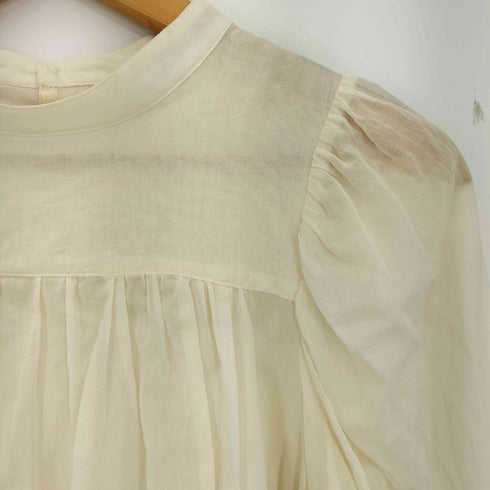 ドットアンドストライプスチャイルドウーマン Dot&Stripes CHILD WOMAN コットン パフスリーブ 長袖ブラウス レディース FREE