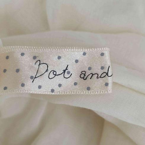 ドットアンドストライプスチャイルドウーマン Dot&Stripes CHILD WOMAN コットン パフスリーブ 長袖ブラウス レディース FREE