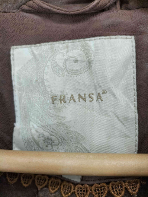 FRANSA レザーテーラードジャケット レディース 42