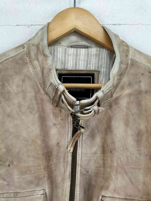 MISSANI レザーシングルライダースジャケット メンズ XL