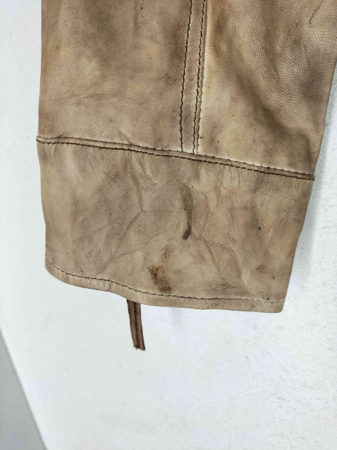 MISSANI レザーシングルライダースジャケット メンズ XL