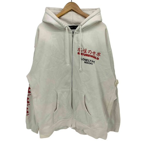 ロンリー LONELY 論理 ×NATUREWORLD 本性の世界 ジップアップパーカー メンズ XXL