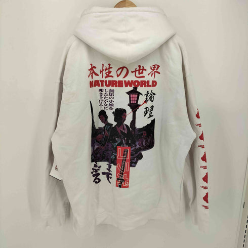 ロンリー LONELY 論理 ×NATUREWORLD 本性の世界 ジップアップパーカー メンズ XXL