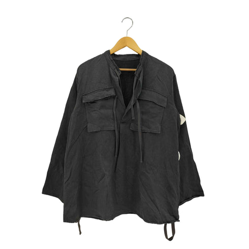 POSTELEGANT WOOL SILK CRASH SATIN TOP シャツ レディース JPN:36