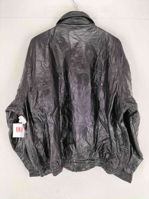 MAXAM BRAND パッチワークレザージップブルゾン メンズ XXL