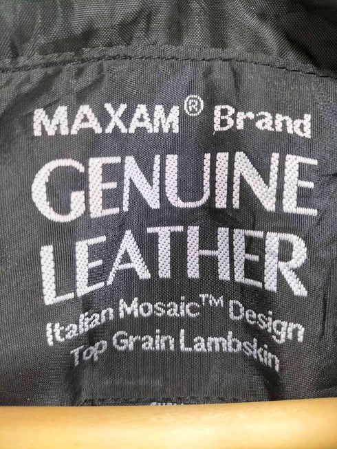 MAXAM BRAND パッチワークレザージップブルゾン メンズ XXL