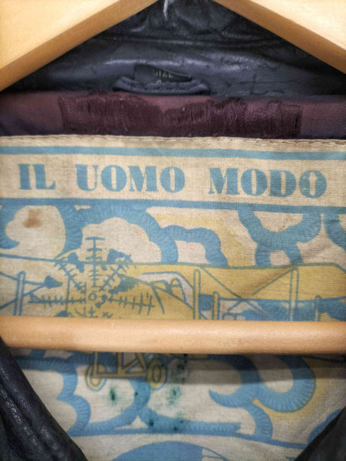IL UOMO MODO レザージップブルゾン メンズ 42