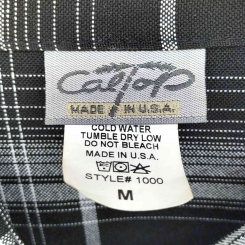 キャルトップ CALTOP USA製 チェック ワークシャツ メンズ import:M