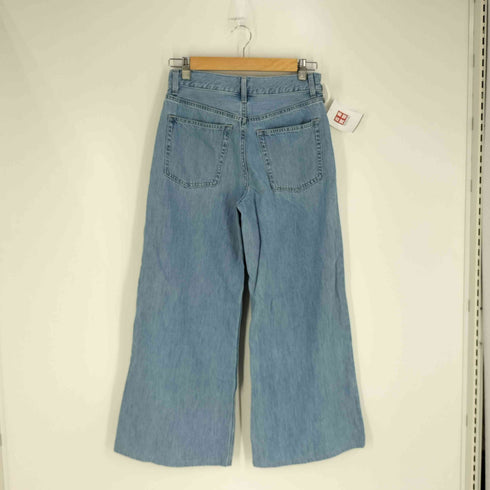 ユニクロ UNIQLO ドレープワイドフレアジーンズ レディース 25