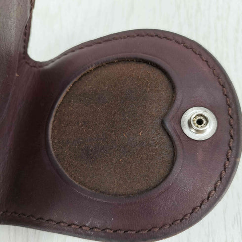 Leather field SEFIA ロゴ型押し レザー コインケース メンズ