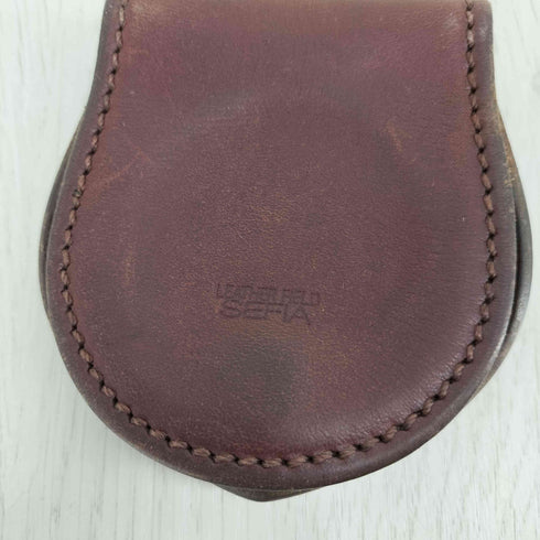 Leather field SEFIA ロゴ型押し レザー コインケース メンズ